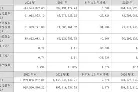 博亚精工：2022年净利润同比下降27.82% 拟10派2.5元图片