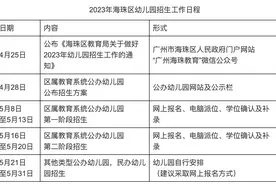 广州海珠发布公办幼儿园2023年招生工作指引，5月8日启动招生图片
