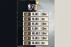 本赛季NBA总决赛赛程：北京时间6月2日开打 若抢七6月19日结束图片