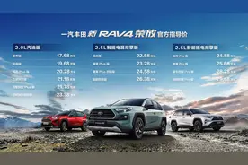 三大智能配置提升产品力 一汽丰田新RAV4荣放正式上市图片