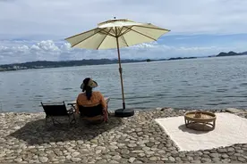 晚潮｜千岛湖上的夜与昼图片