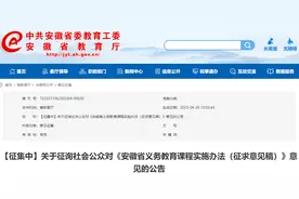 小学英语教学从三年级开始 安徽省教育厅公开征求意见图片