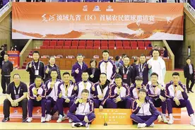 临夏州代表甘肃省勇夺黄河流域九省（区）首届农民篮球邀请赛冠军图片