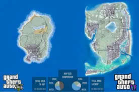 曝《GTA6》地图比5代大一倍！地图细节随之公布图片