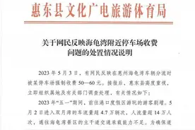 网传惠州海龟湾某停车场强制收费，已立案调查图片