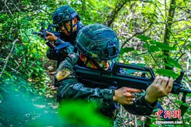 丛林魅影 直击武警崇左支队实战演练现场图片