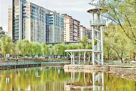 马家沟畔路畅景美图片