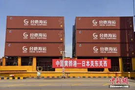 河北黄骅港至日本集装箱外贸航线开航图片
