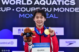 中国队包揽金牌，全红婵赢了陈芋汐夺得跳台冠军图片