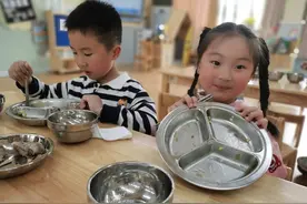 用淘米水浇花，制作节电标志……这群幼儿园娃“节尽所能”图片