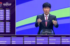 亚洲杯抽签揭晓，国足小组赛对阵卡塔尔、黎巴嫩、塔吉克斯坦图片