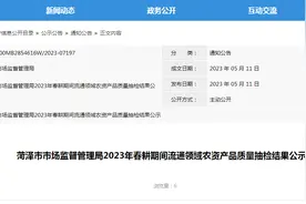 山东省菏泽市市场监管局公示2023年春耕期间流通领域农资产品质量抽检结果图片