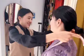 果然视频|三代“美丽”，“90后”女裁缝传承新式旗袍图片