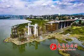 聚焦“三个年” | 新关庙汉江大桥主桥所有桩基全部完成图片