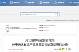 河北省市场监督管理局关于送达省级产品质量监督抽查结果的公告图片