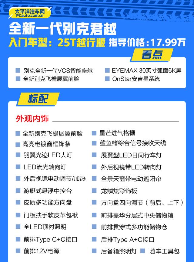 别克也卷起来了！新一代君越刚上市，20W左右就有这配置，哪款香?