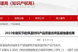 2022年山东省建筑节能保温材料产品质量省级监督抽查结果图片