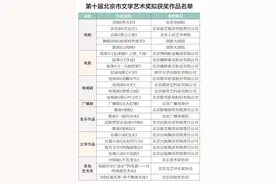 关于第十届北京市文学艺术奖拟获奖作品公示的公告图片