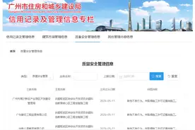 未取得施工许可证擅自施工  中铁八局、广东建设工程监理等公司被公示图片