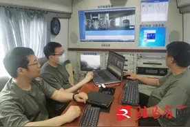 市气象局在汝南开展气象应急指挥观测车应急演练图片