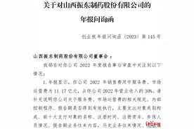 销售费用高居不下吞噬利润 振东制药连续四年被问询图片