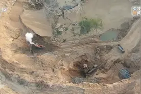央视揭某砂坑回填数年却越填越大 群众多次举报却从未立案图片
