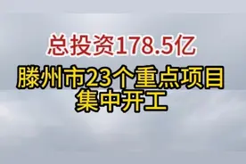 总投资178.5亿 滕州市23个重点项目集中开工图片