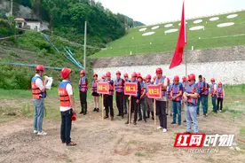 临武县：长河水库开展防汛抢险预案演练图片