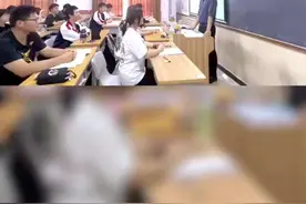 “差点没绷住” 高三老师最后一节下课时突然被叫住图片