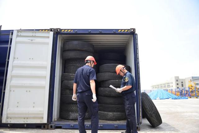 143吨废轮胎，退运！