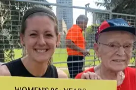 美国96岁老太51分钟跑完5公里 创造年龄组世界纪录图片