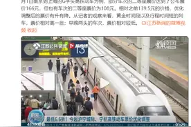 最低6.6折，沪宁和宁杭等多条高铁实行浮动票价图片