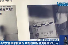 痛心！上海一4岁女童在幼托机构被铅笔戳破眼球，十级伤残，谁来负责？图片