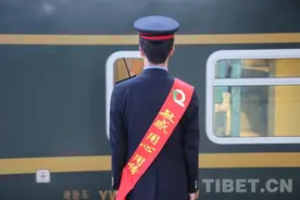“心连心京藏号”旅游观光列车抵达拉萨图片
