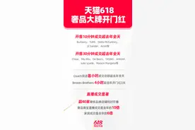 奢侈品大牌618表现如何？12个品牌半小时成交超去年全天图片
