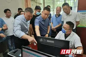 湖南省卫生健康委副主任罗辉调研湘江新区智慧医疗工作图片