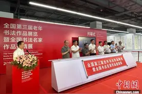 全国第三届老年书法作品展在海南开展 271件作品入展图片