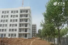 进入装修阶段 青岛工学院学生公寓建设项目主体竣工图片