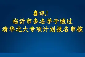 果然视频|临沂市多名学子通过清华北大专项计划报名审核图片
