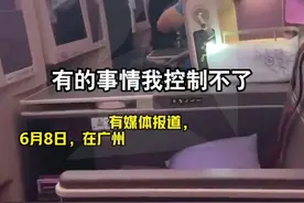 航班因救人延误，一男子抗议被乘客怒斥滚下去图片