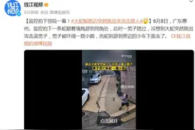 监控拍下惊险一幕！大蛇躲路边突然跳出来攻击路人图片