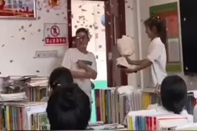 果然视频｜毕业季的感动，泰安五中高三师生撒花告别图片