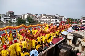 益阳火了！直播世界最长龙船下水盛况，桥墩下都坐满了人图片