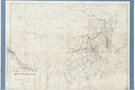 一张109岁的《中华铁路全图》图片