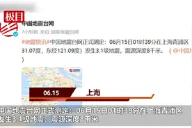 上海3.1级地震为何伴有巨响？地震监测人士：震源浅，地下岩石碰撞挤压声音可传到地表图片