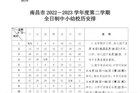 最新！南昌等地公布中小学暑假时间图片