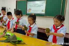 “棕”享端午，德城区三里庄中心小学组织传统文化进校园活动图片