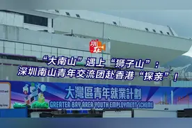 “大南山”遇上“狮子山”：深圳南山青年交流团赴香港“探亲”！视频封面