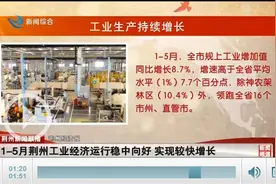 1-5月荆州工业经济运行稳中向好 实现较快增长图片