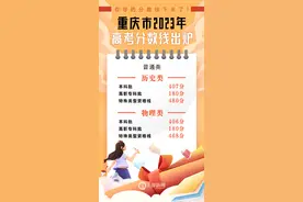 重庆高考分数线出炉：历史类本科407分，物理类本科406分图片